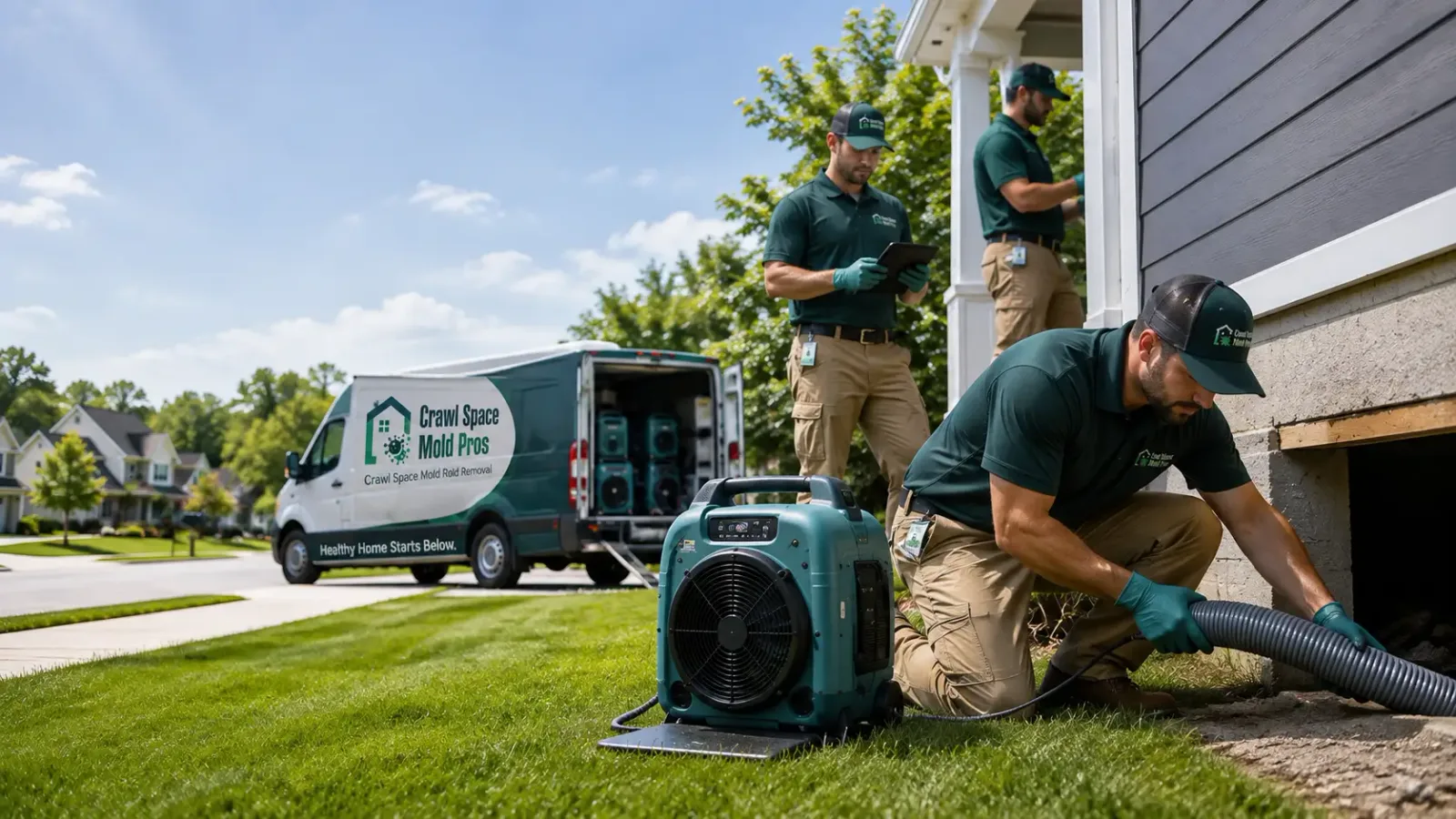 Crawl Space Mold Removal in Cropsey, IL